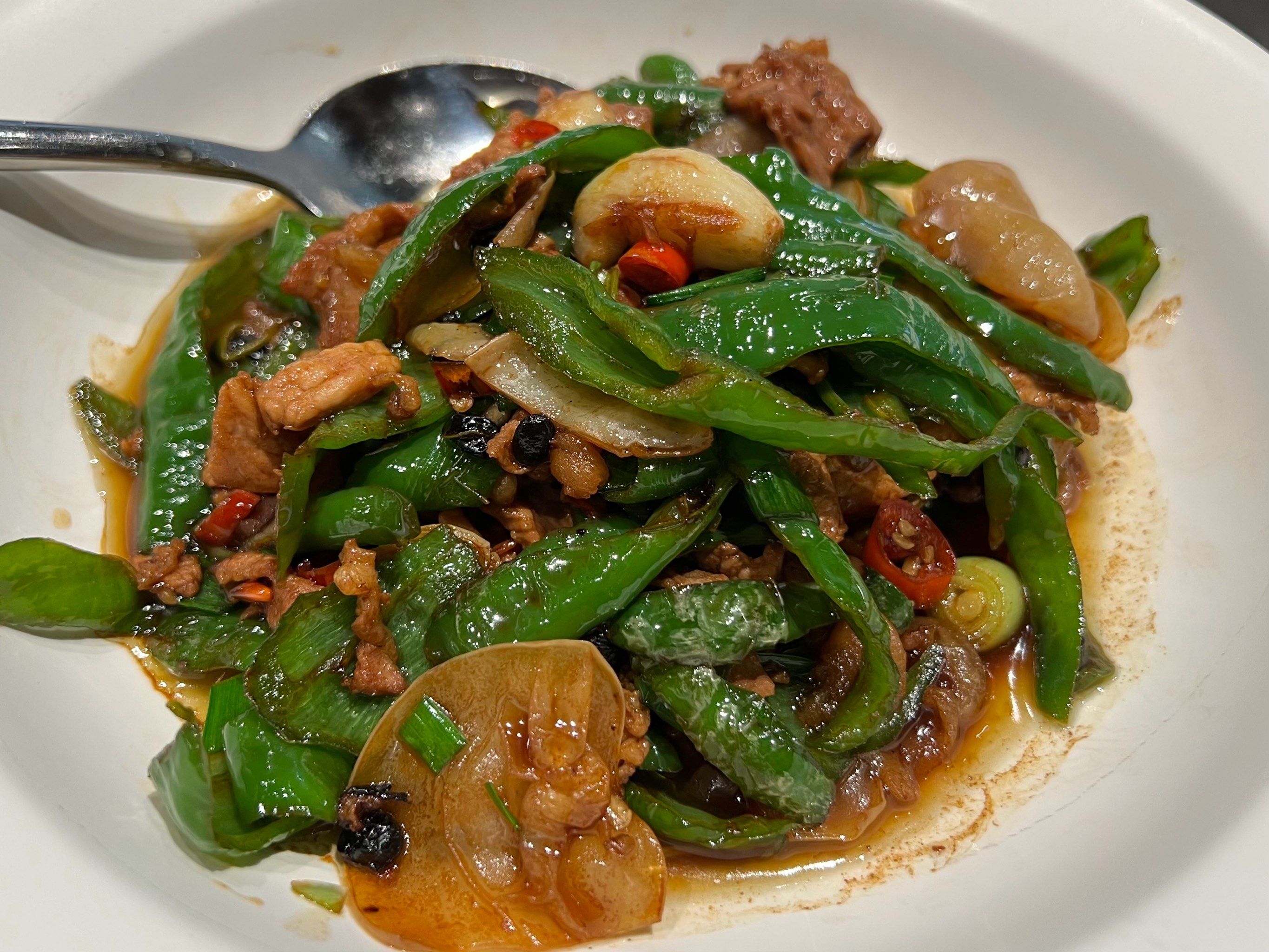 家常小炒肉的配菜